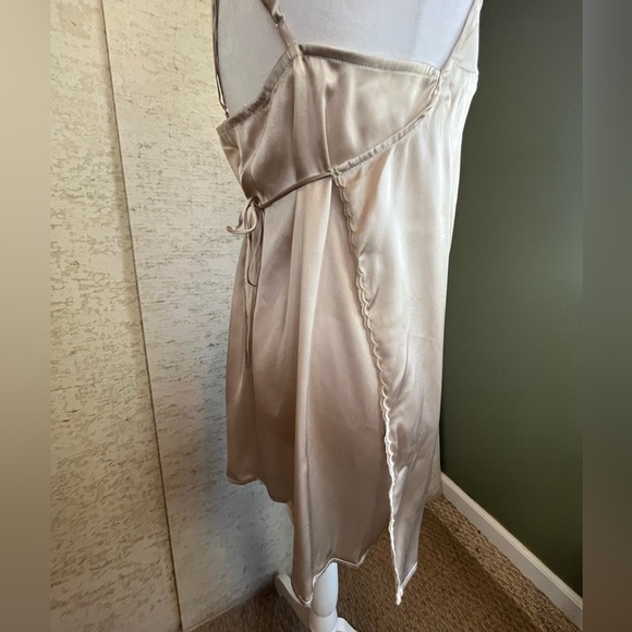 NWT Free People Intimately Free Tan Nightie Chemise S Adjustable Cross Back - Picture 6 of 16